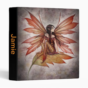 Girls Fairy Faerie School Binder Personalized