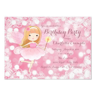 fairy princess invitations zazzle fairy princess birthday invitations