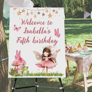 Girls Fairy Tale Castle Frog Mushroom Welcome Sign