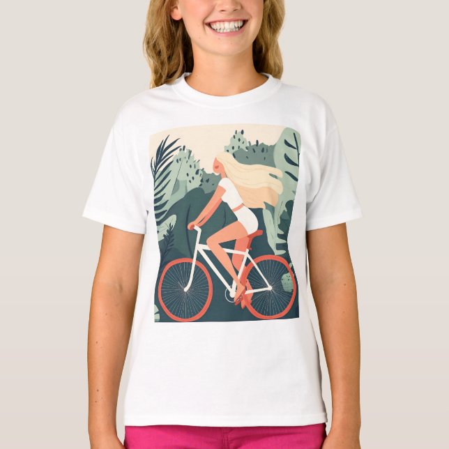 Girl's fashion clothing T-shirt for kids for girl (Front)