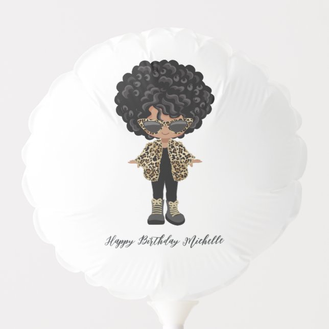 Girls Fashion Night Party Balloon (Front)