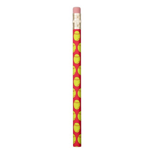 Girls Fastpitch Softball Player Cute School Sports Pencil