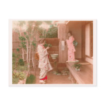 "Girls' Feelings" 乙女心 日本 着物 女性 ヴィンテージ 写真 和風