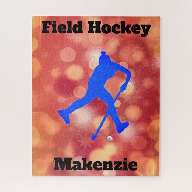 Girls Field Hockey Puzzle (Vertical)