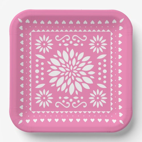 Girls Fiesta Birthday Party Plates