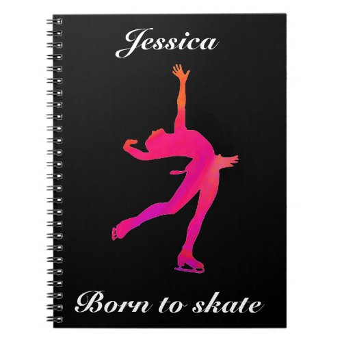 Girls Figure Skating Notebook