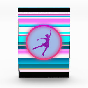 Girls Figure Skating Stripes     Acrylic Award