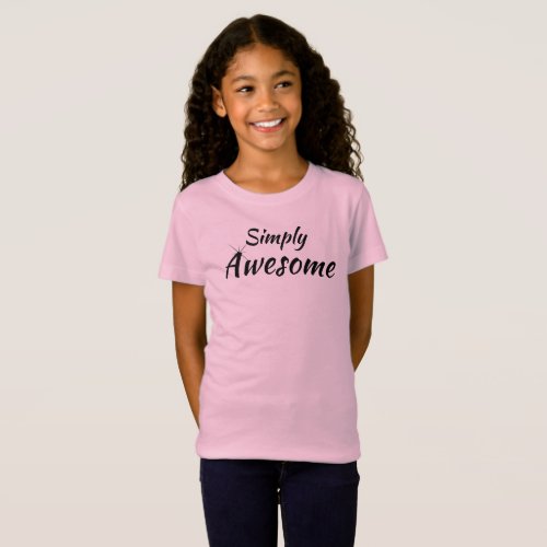 Girls Fine Jersey T_shirt