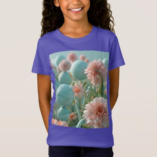 Girls Fine Jersey T_Shirt with beautiful picture 