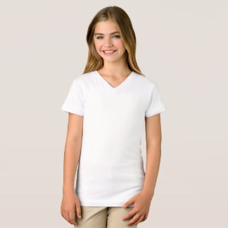 Girls' Fine Jersey V-Neck T-Shirt