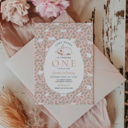 Girls First Birthday Easter Bunny