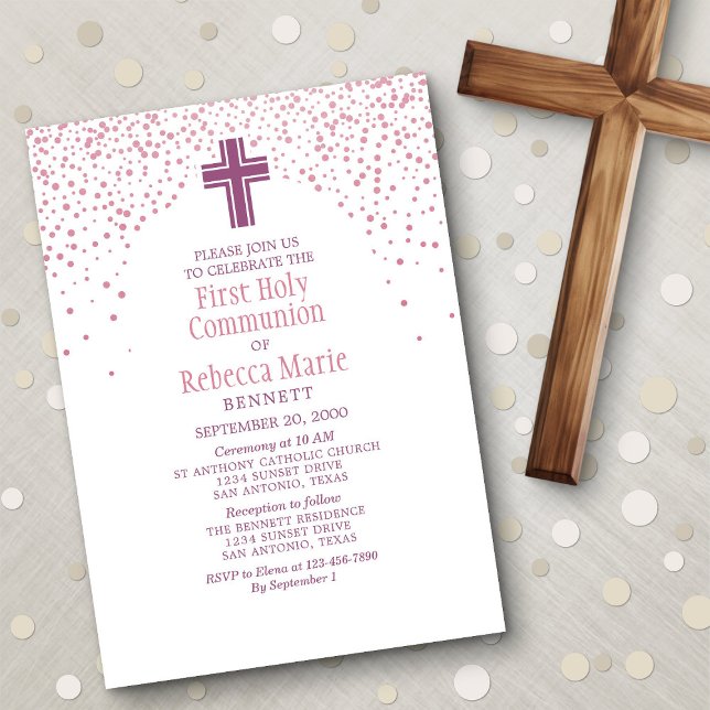 Girls' First Communion Invitation (Creator Uploaded)