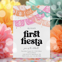 Girl's First Fiesta Birthday Invitation