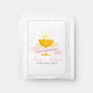 Girls First Holy Communion Personalized Tea Bag Drink Mix
