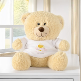 Girls First Holy Communion Personalized Teddy Bear