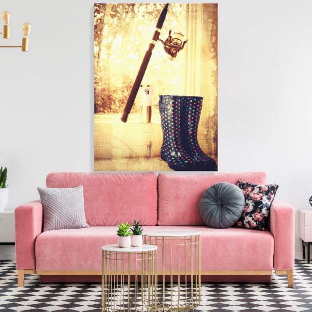 Girls Fish Too Canvas Print (Insitu(LivingRoom))