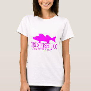 GIRLS FISH TOO WALLEYE T-Shirt
