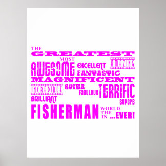 Girls Fishermen : Pink Greatest Fisherman Poster