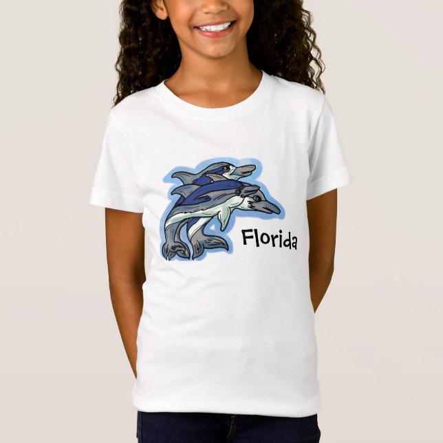 Girls Florida dolphin tee (Front)