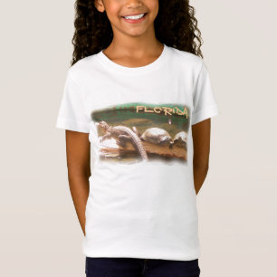 Girls Florida turtle gator shirt
