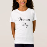 Girl&#39;s &#39;flower Fly&#39; T-shirt at Zazzle