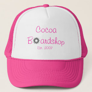 Girls flower trucker hat