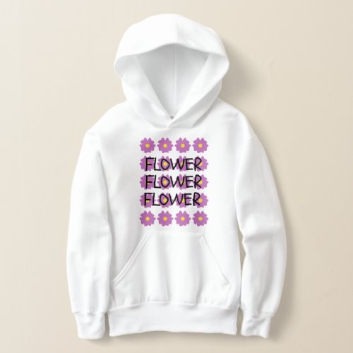 Girls Flowers hoodie 