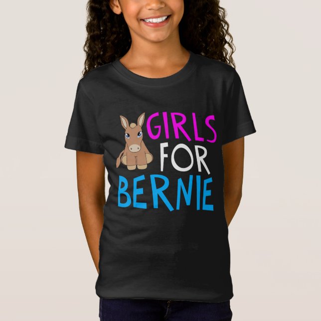 Girls for Bernie Sanders Kids T-Shirt (Front)