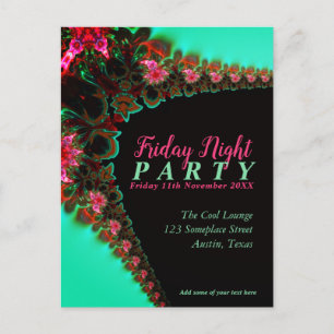 Girls Friday Night Party Invitation template