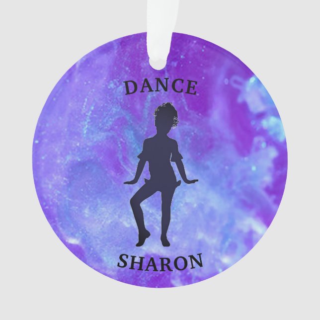Girl's Galaxy Dance Ornament (Front)