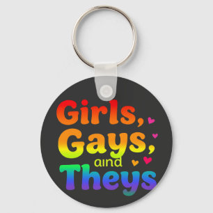 Girls, Gays, and They’s LGBT Pride Month Inclusion Keychain