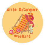 Girls Getaway Weekend T-shirts and Gifts Classic Round Sticker