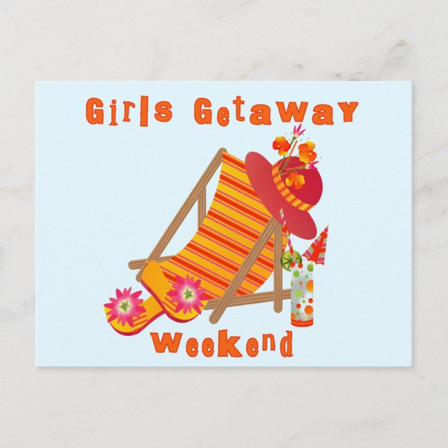 Girls Getaway Weekend T-shirts and Gifts Postcard (Front)