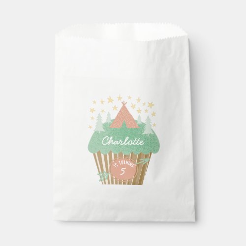 Girls Glamping Birthday Party Favor Bag