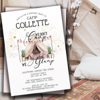 Girls Glamping Birthday Party Under The Stars