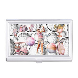 Girls Go Golfing Business Card Case