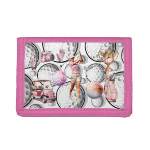 Girls Go Golfing Tri-fold Wallet