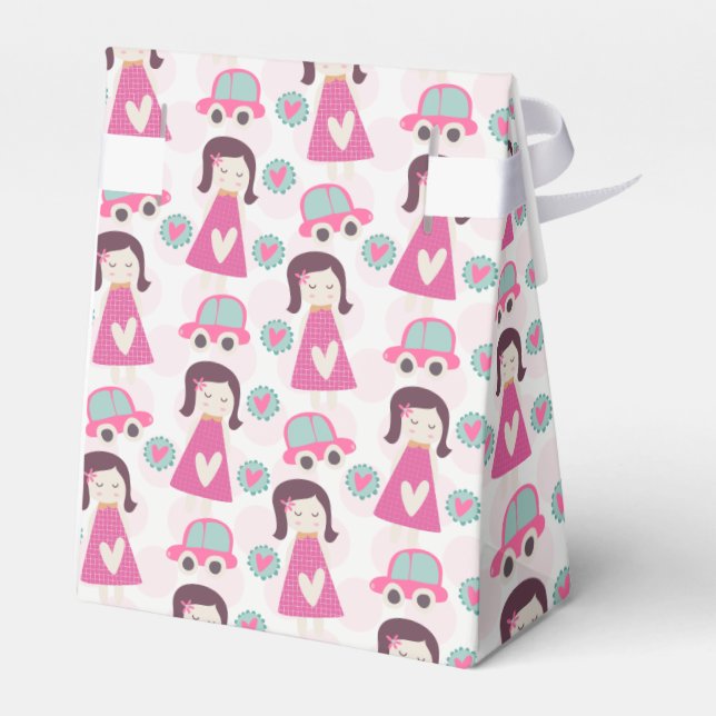 Girls Going Places Favor Boxes (Back Side)