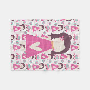 Girls Going Places Fleece Blanket