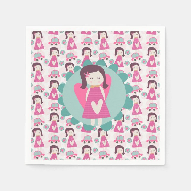 Girls Going Places Napkins (Front)