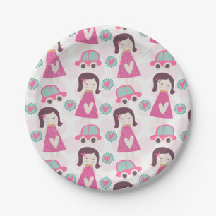 Girls Going Places Paper Plates