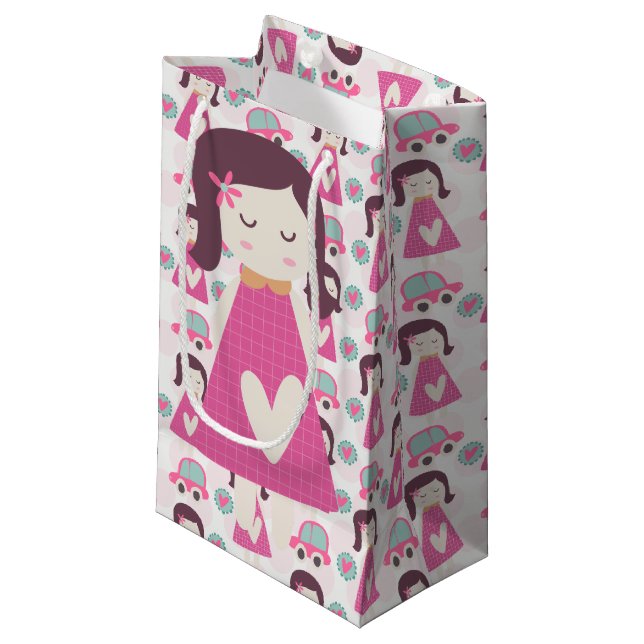 Girls Going Places Small Gift Bag (Front Angled)