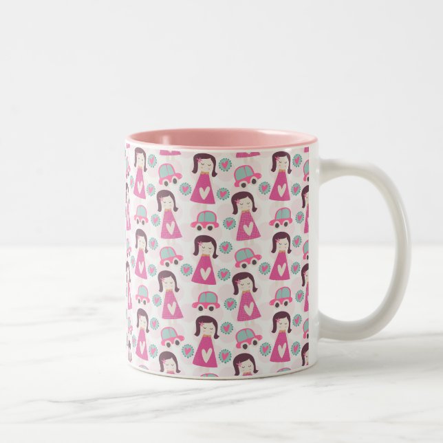 Girls Going Places Two-Tone Coffee Mug (Right)