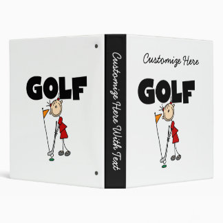 Girls GOLF 3 Ring Binder