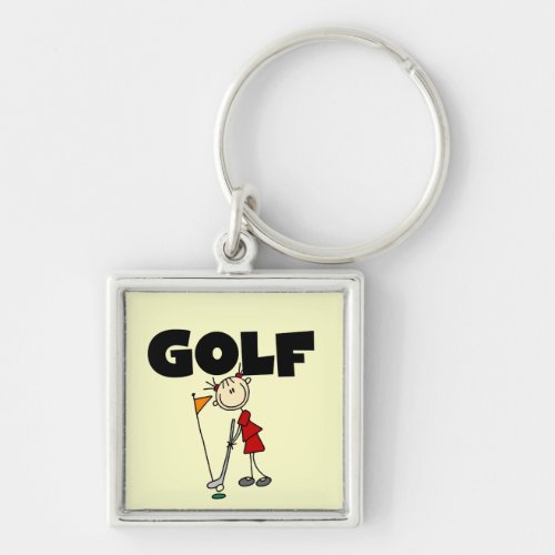 Girls GOLF T_shirts and Gifts Keychain