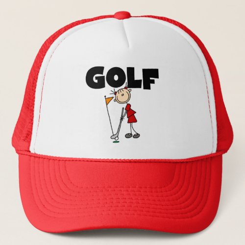 Girls GOLF Tshirts and Gifts Trucker Hat