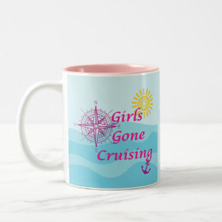 Girls Gone Cruising Two-Tone Coffee Mug