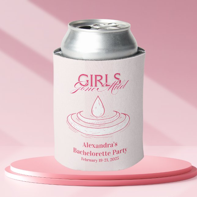 Girls Gone Mild Bachelorette Itinerary Party Can Cooler (Creator Uploaded)