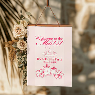 Girls Gone Mild Bachelorette Itinerary Party Hanging Tapestry
