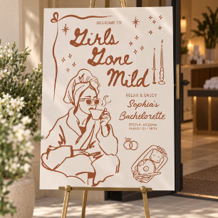 Girls Gone Mild Bachelorette Party Decor Foam Board